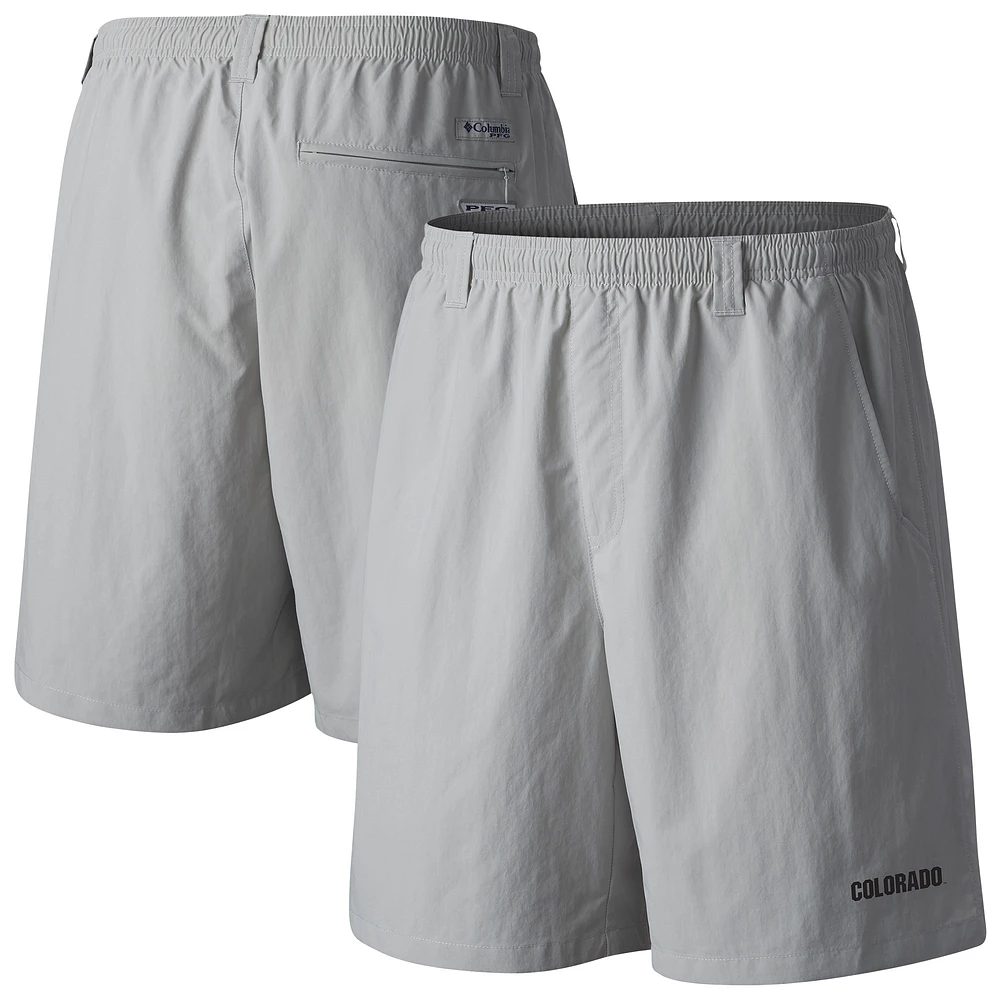 Men's Columbia Gray Colorado Buffaloes PFG Backcast III Water Shorts
