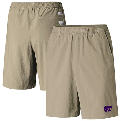 Men's Columbia Tan Kansas State Wildcats PFG Backcast III Water Shorts