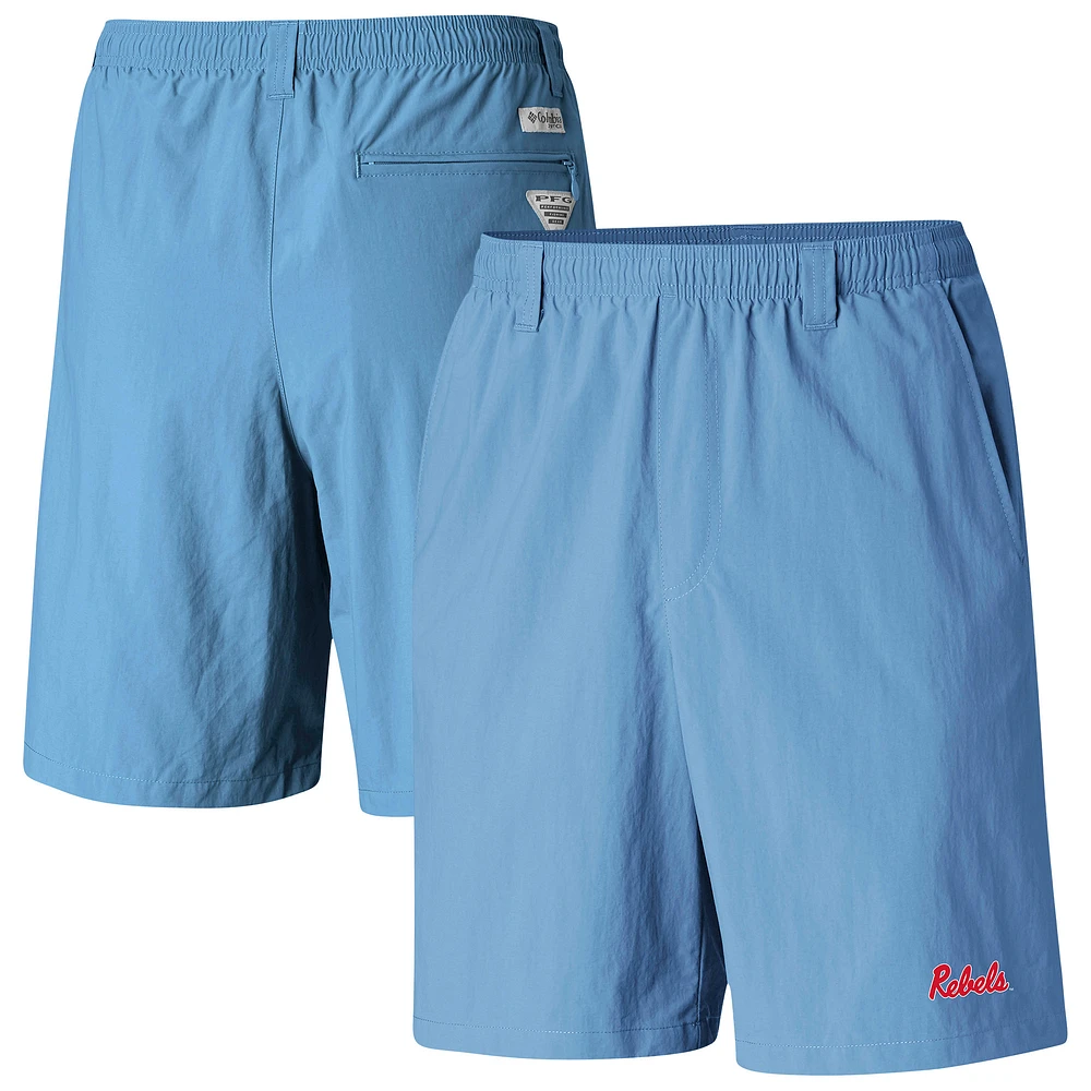 Men's Columbia Blue Ole Miss Rebels PFG Backcast III Water Shorts