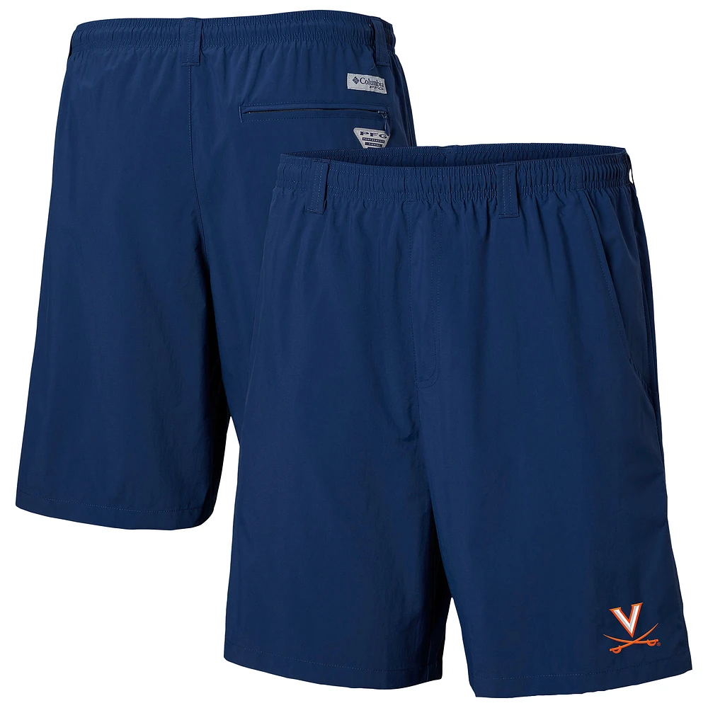 Men's Columbia Navy Virginia Cavaliers PFG Backcast III Water Shorts