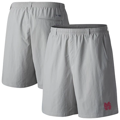 Men's Columbia Gray Mississippi State Bulldogs PFG Backcast III Water Shorts