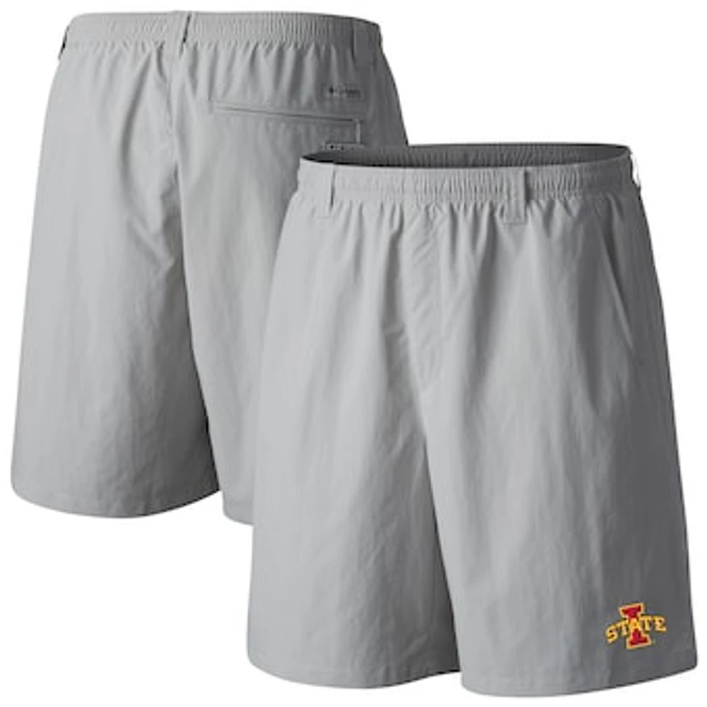 Men's Columbia Gray Iowa State Cyclones PFG Backcast III Water Shorts