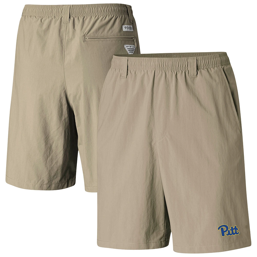 Men's Columbia Tan Pitt Panthers PFG Backcast III Water Shorts