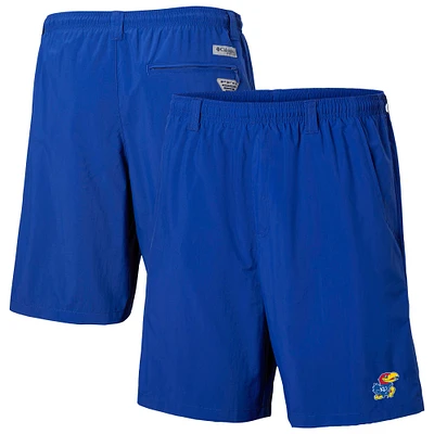 Men's Columbia Blue Kansas Jayhawks PFG Backcast III Water Shorts