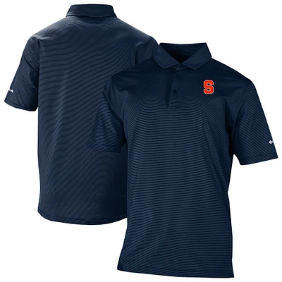 Men's Columbia Navy Syracuse Orange Double Hit Polo