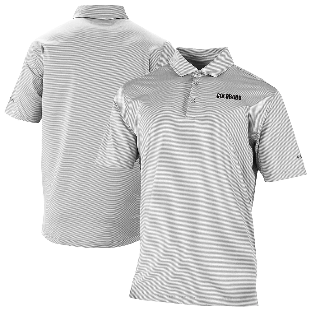 Men's Columbia Gray Colorado Buffaloes Double Hit Polo