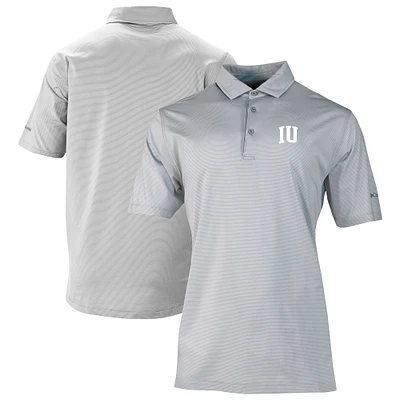 Men's Columbia Gray Indiana Hoosiers Double Hit Polo