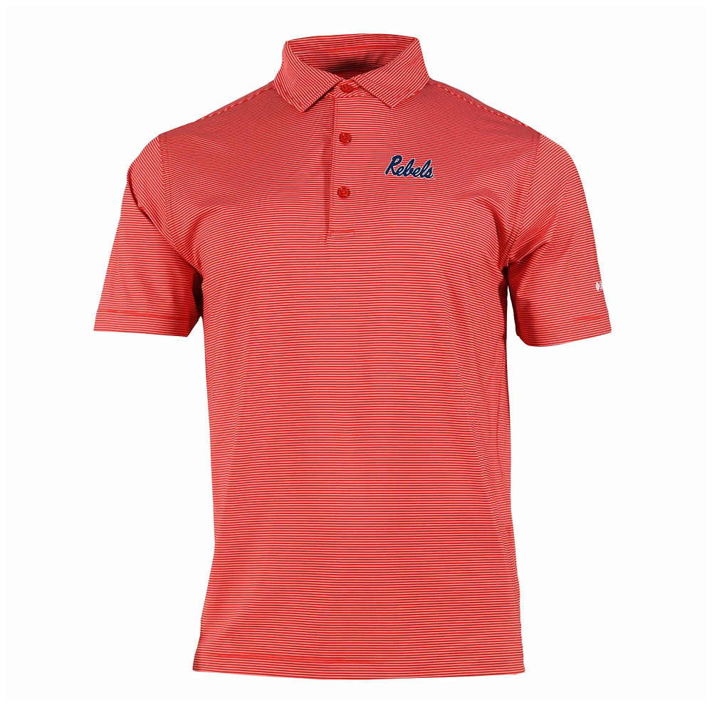 Men's Columbia Red Ole Miss Rebels Double Hit Polo