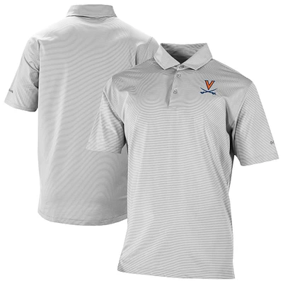Men's Columbia Gray Virginia Cavaliers Double Hit Polo