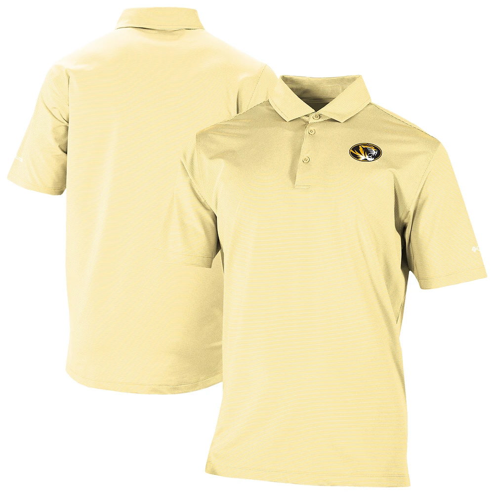 Men's Columbia Yellow Missouri Tigers Double Hit Polo
