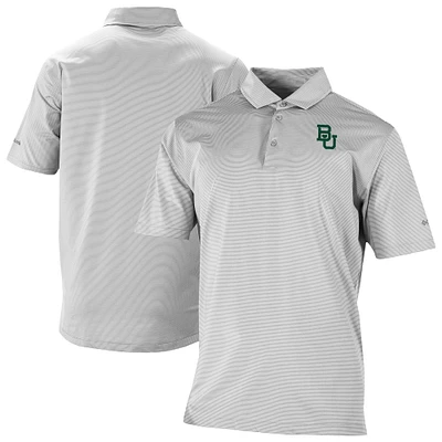 Men's Columbia Gray Baylor Bears Double Hit Polo