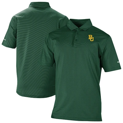 Men's Columbia Green Baylor Bears Double Hit Polo