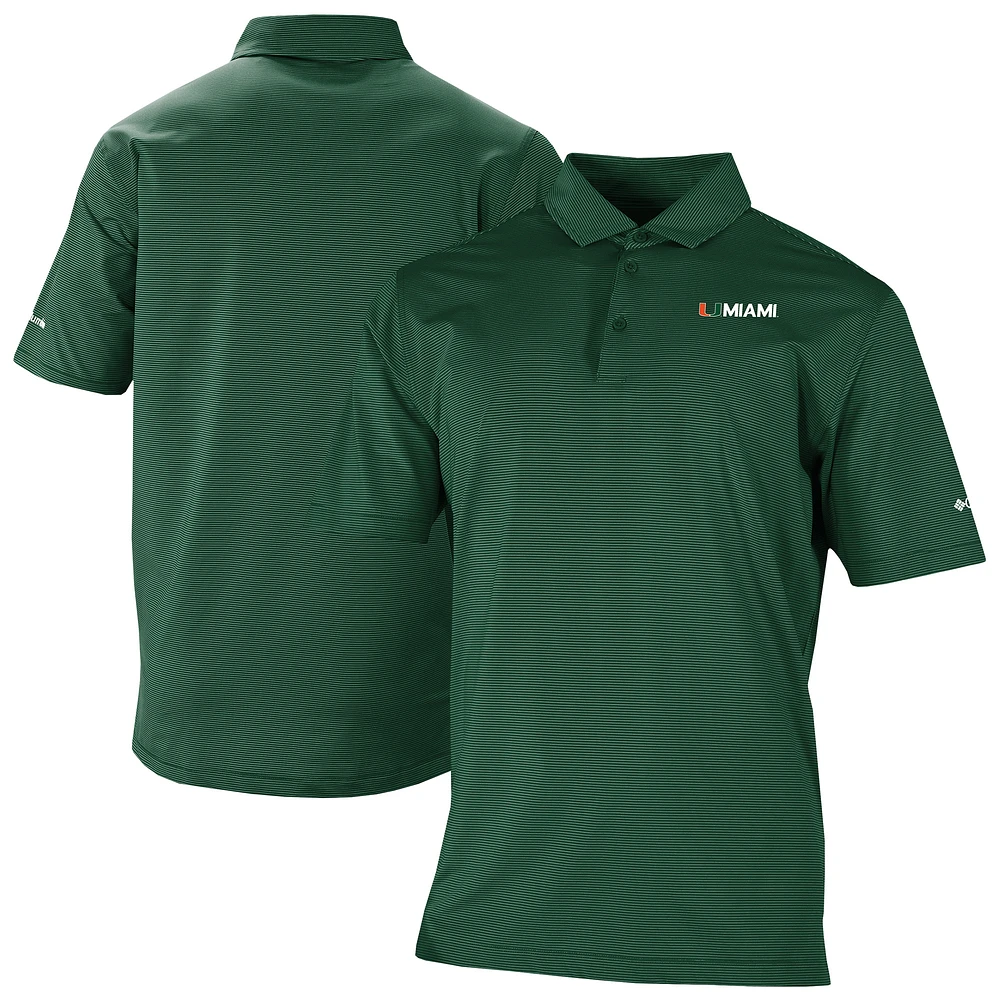 Men's Columbia Miami Hurricanes Double Hit Polo