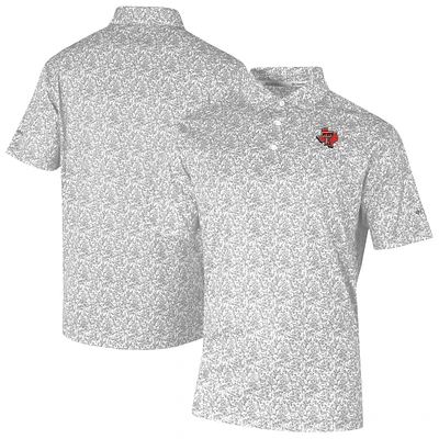 Men's Columbia Gray Texas Tech Red Raiders Westside Country Polo