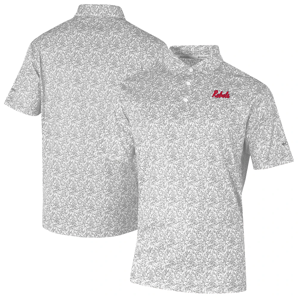 Men's Columbia Gray Ole Miss Rebels Westside Country Polo