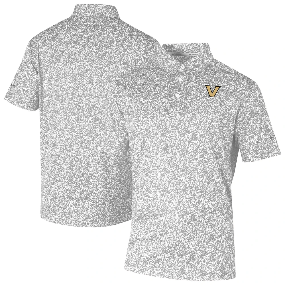 Men's Columbia Gray Vanderbilt Commodores Westside Country Polo