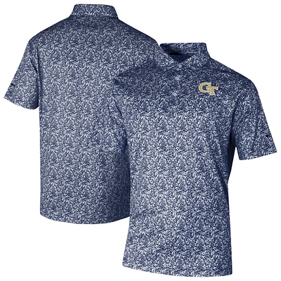Men's Columbia Navy Georgia Tech Yellow Jackets Westside Country Polo