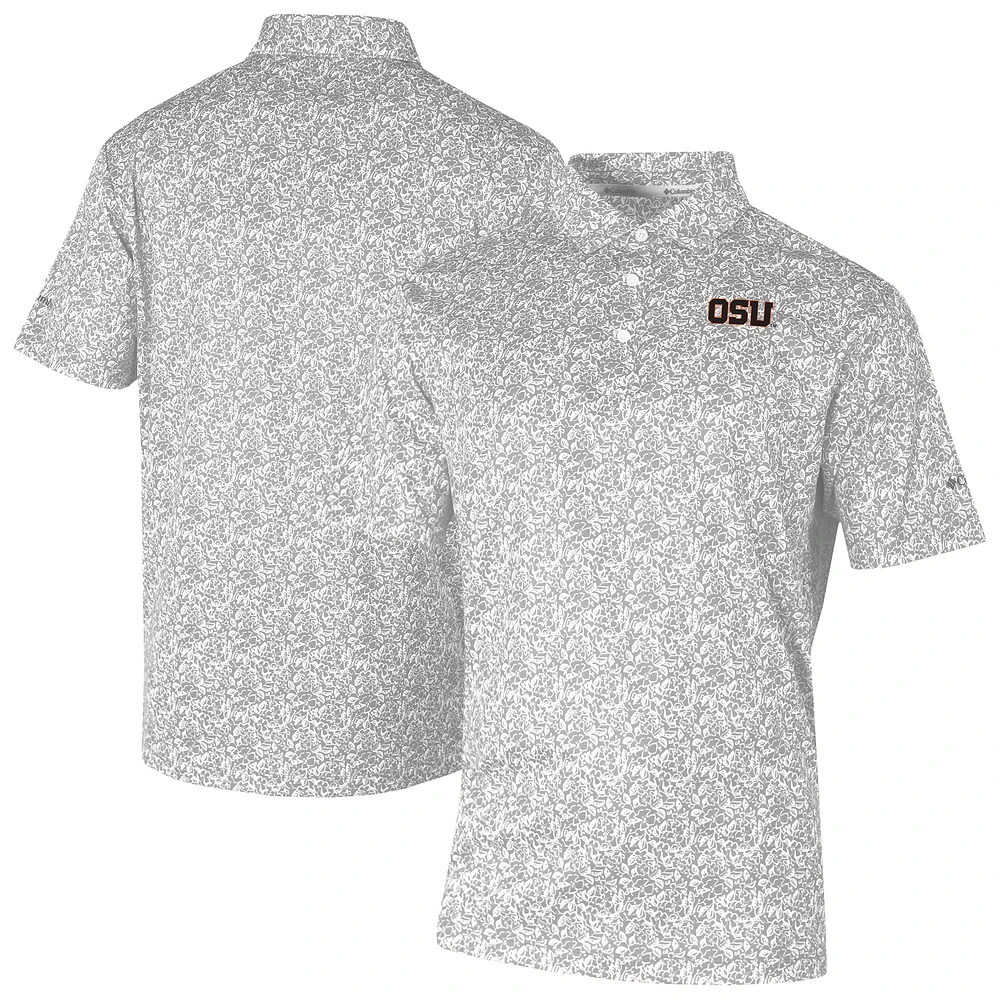 Men's Columbia Gray Oregon State Beavers Westside Country Polo