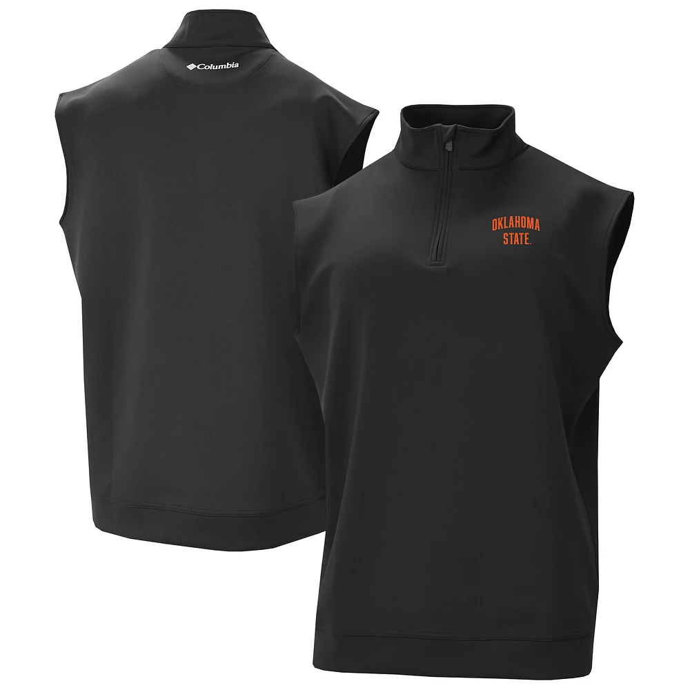 Men's Columbia Oklahoma State Cowboys Omni-Wick Wickhams Hills Quarter-Zip Vest