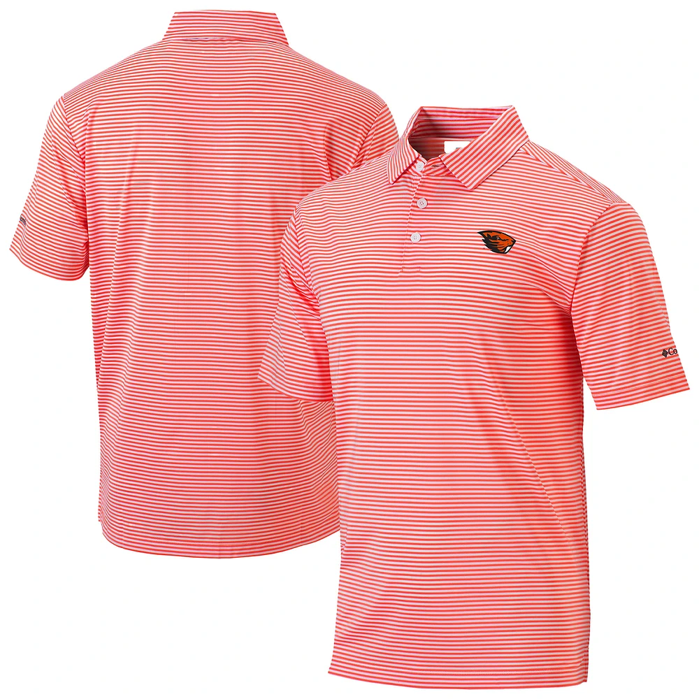Men's Columbia Orange Oregon State Beavers Omni-Wick Club Invite Polo