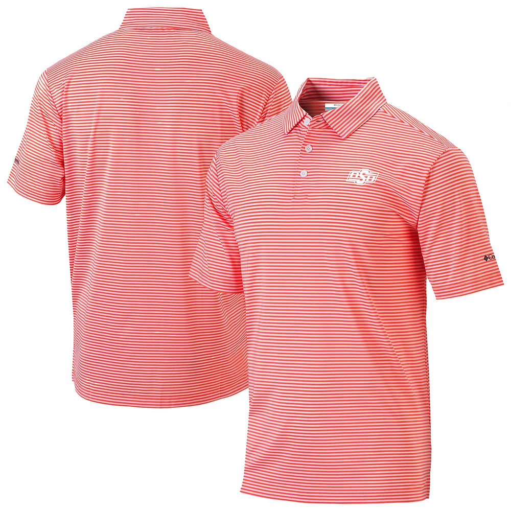 Men's Columbia Orange Oklahoma State Cowboys Omni-Wick Club Invite Polo