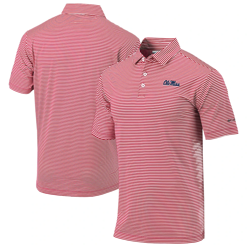 Men's Columbia Red Ole Miss Rebels Omni-Wick Club Invite Polo