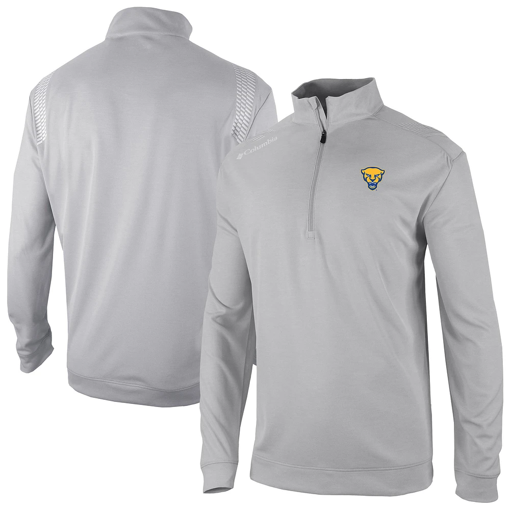 Men's Columbia Pitt Panthers Omni-Wick Oakland Downs Quarter-Zip Top