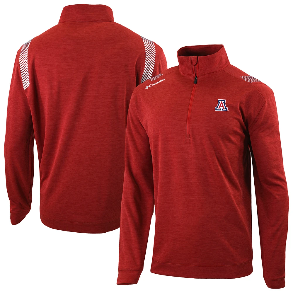 Men's Columbia Arizona Wildcats Oakland Downs Quarter-Zip Top