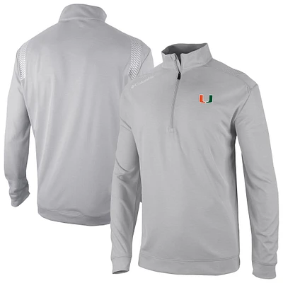 Men's Columbia Miami Hurricanes Oakland Downs Quarter-Zip Top