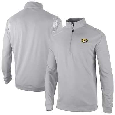 Men's Columbia Gray Missouri Tigers Omni-Wick Oakland Downs Quarter-Zip Top