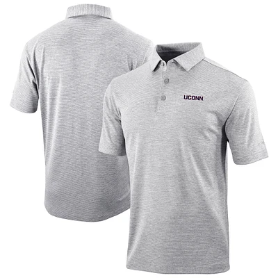 Men's Columbia Gray UConn Huskies Omni-Wick Set II Polo