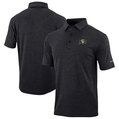 Men's Columbia Black Colorado Buffaloes Omni-Wick Set II Polo
