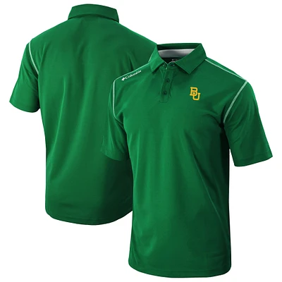 Men's Columbia Green Baylor Bears Omni-Wick Shotgun Polo