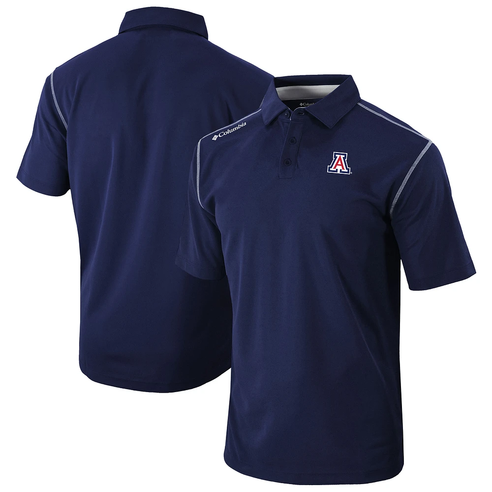 Men's Columbia Navy Arizona Wildcats Omni-Wick Shotgun Polo