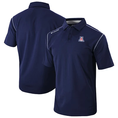 Men's Columbia Navy Arizona Wildcats Omni-Wick Shotgun Polo