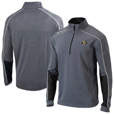 Men's Columbia Heather Gray Colorado Buffaloes Omni-Wick Shotgun 2.0 Quarter-Zip Top