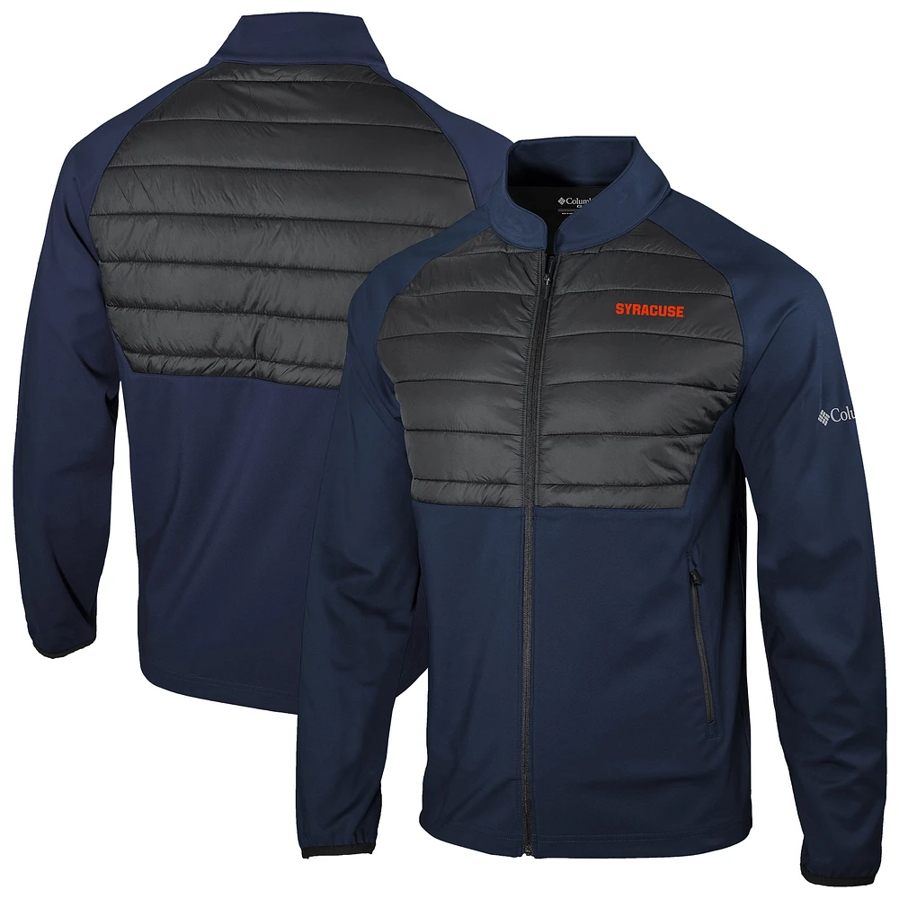 Men's Columbia Navy Syracuse Orange Omni-Wick The Element Full-Zip Jacket