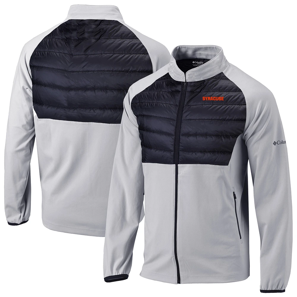 Men's Columbia Gray Syracuse Orange Omni-Wick The Element Full-Zip Jacket