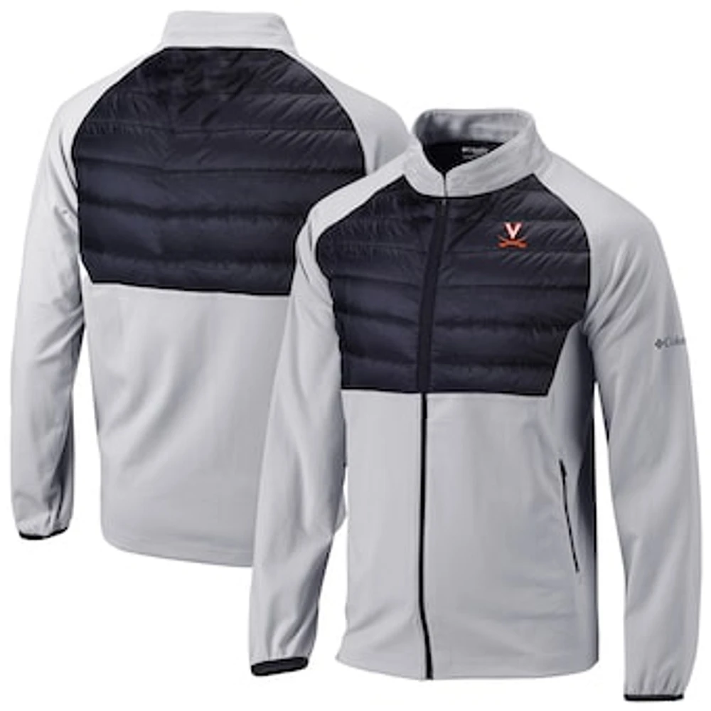 Men's Columbia Gray Virginia Cavaliers Omni-Wick The Element Full-Zip Jacket