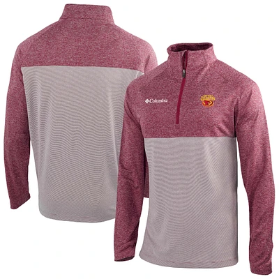 Men's Columbia Iowa State Cyclones Omni-Wick Raglan Rockin' It Quarter-Zip Top