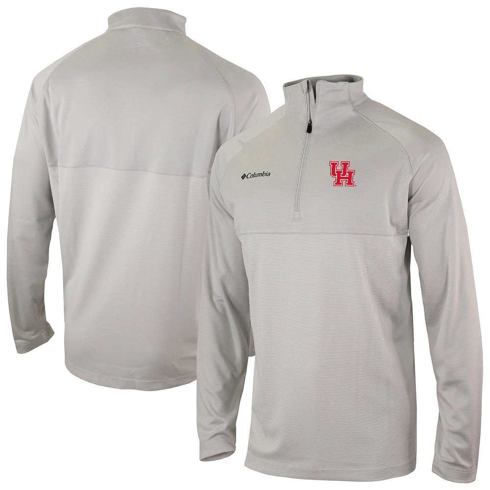 Men's Columbia Houston Cougars Omni-Wick Raglan Rockin' It Quarter-Zip Top