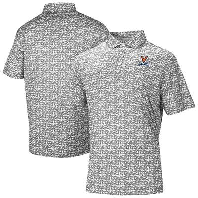 Men's Columbia Gray Virginia Cavaliers Catchy Swing Polo
