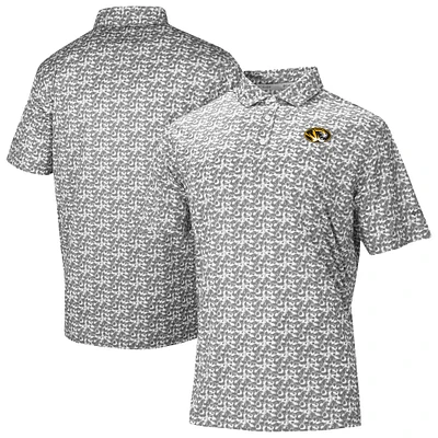 Men's Columbia Gray Missouri Tigers Catchy Swing Polo