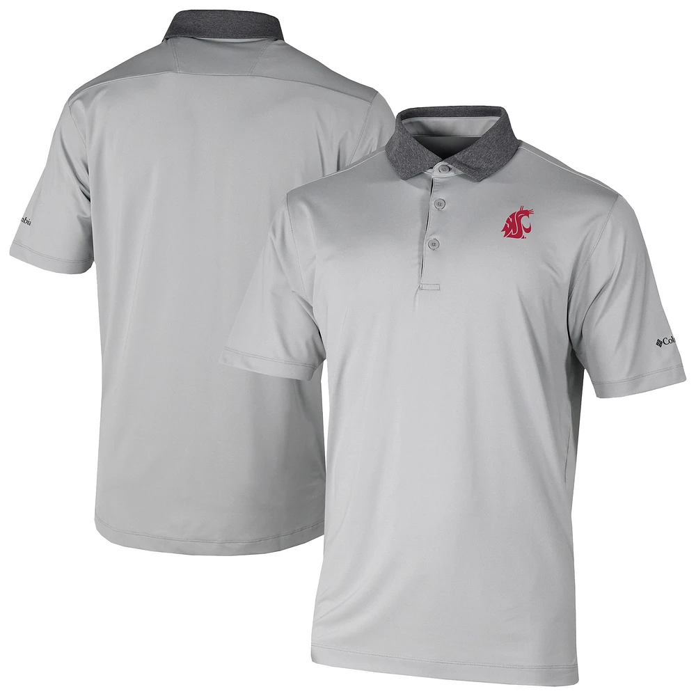 Men's Columbia Gray Washington State Cougars Settle Polo