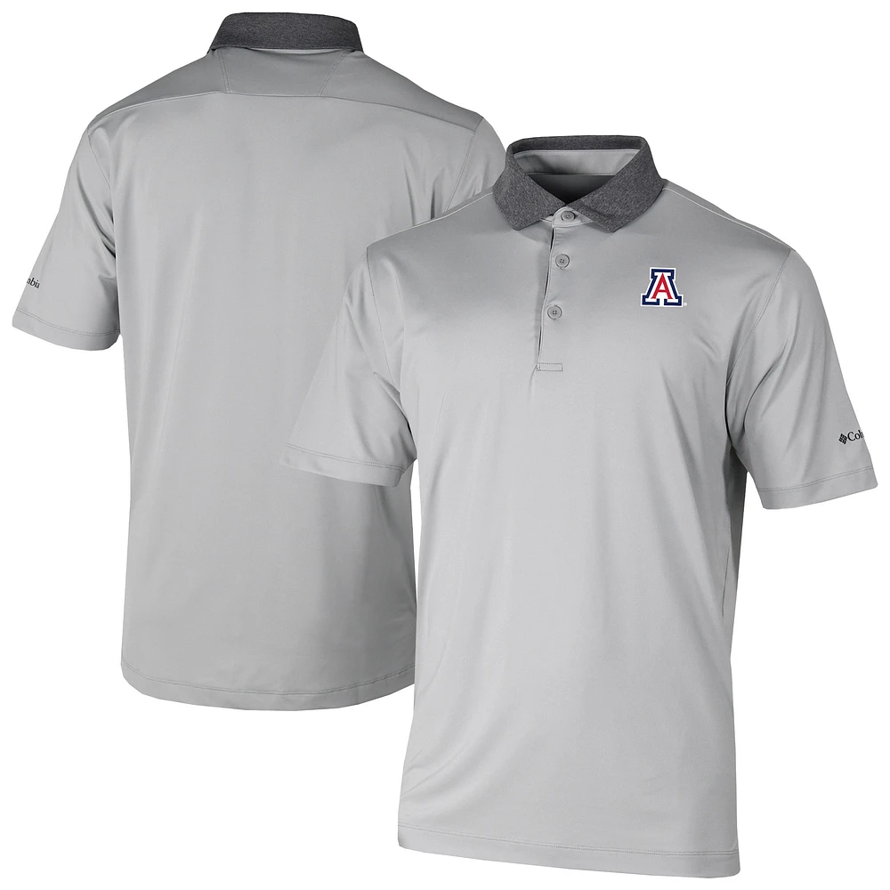 Men's Columbia Gray Arizona Wildcats Settle Polo
