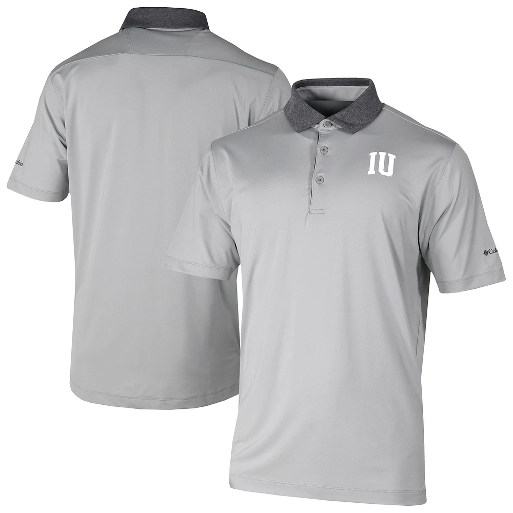 Men's Columbia Gray Indiana Hoosiers Settle Polo