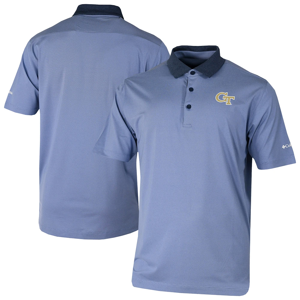 Men's Columbia Blue Georgia Tech Yellow Jackets Settle Polo