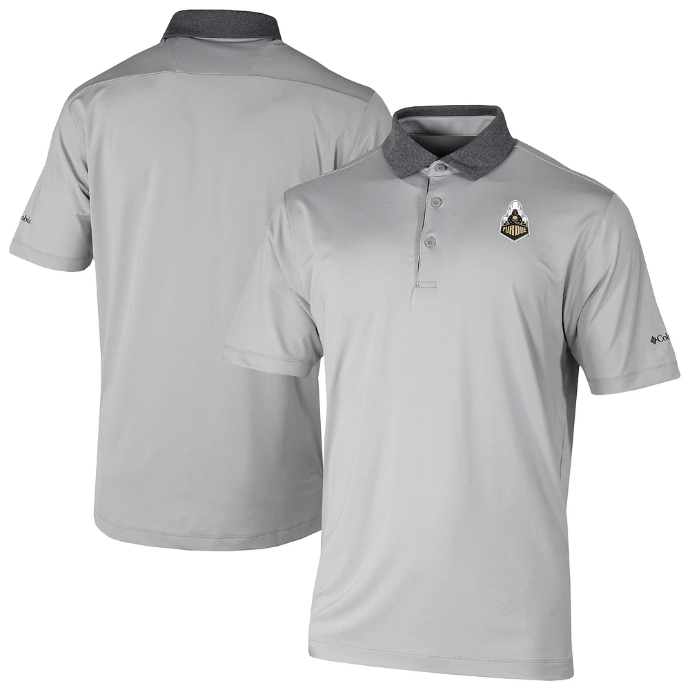Men's Columbia Gray Purdue Boilermakers Settle Polo
