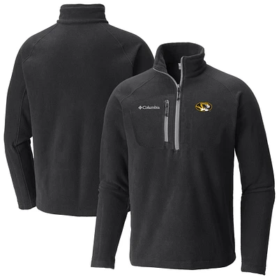 Men's Columbia Black Missouri Tigers Fast Trek III Half-Zip Fleece Jacket