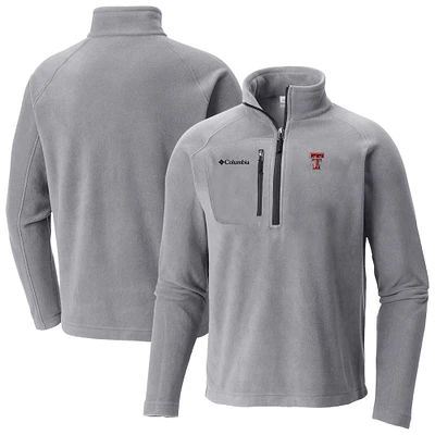 Men's Columbia Gray Texas Tech Red Raiders Fast Trek III Half-Zip Fleece Jacket
